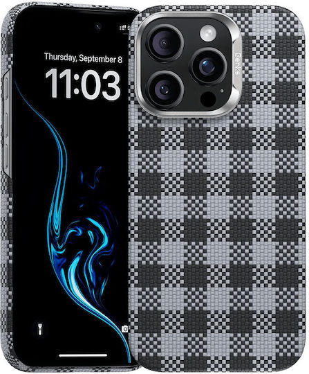 Umschlag Rückseite Aramid Fiber Schwarz (iPhone 17 Pro / iPhone 16 Pro)
