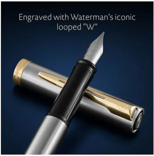 Waterman Писалка Medium Сива от Inox