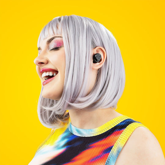Niceboy Hive Pods 4 In-ear Casti Bluetooth Handsfree cu Rezistență la Transpirație și Husă de Încărcare Negre