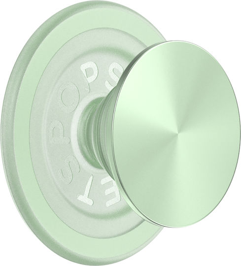 Popsockets Popgrip Rotund Magsafe Include Inel Adaptor Magsafe Bază Extensibilă Prindere Cu Vârf Interșanjabil Carcase Smartphone Aluminiu Honeydew