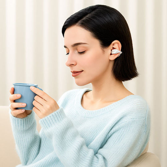 Acefast Aceclip Pro Open Ear Bluetooth Handsfree Ακουστικά με Αντοχή στον Ιδρώτα και Θήκη Φόρτισης Χρυσά