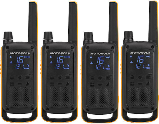 Motorola Talkabout T82 Extreme Transmițător Wireless PMR 0.5W cu Ecran Monocrom Set 4buc