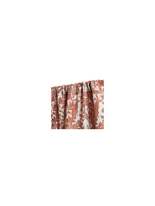 Atmosphera Κουρτίνα με Τρέσα Terracotta 140x260εκ.