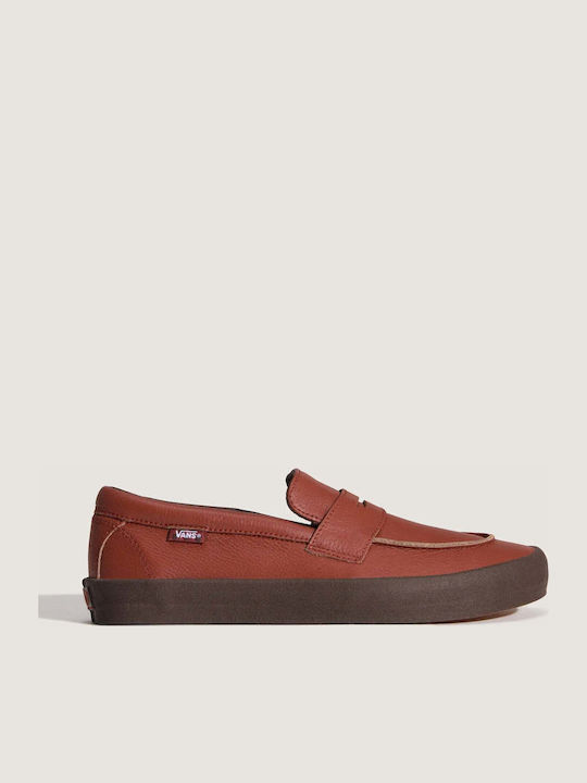 Men's Moccasins in Orange Colour