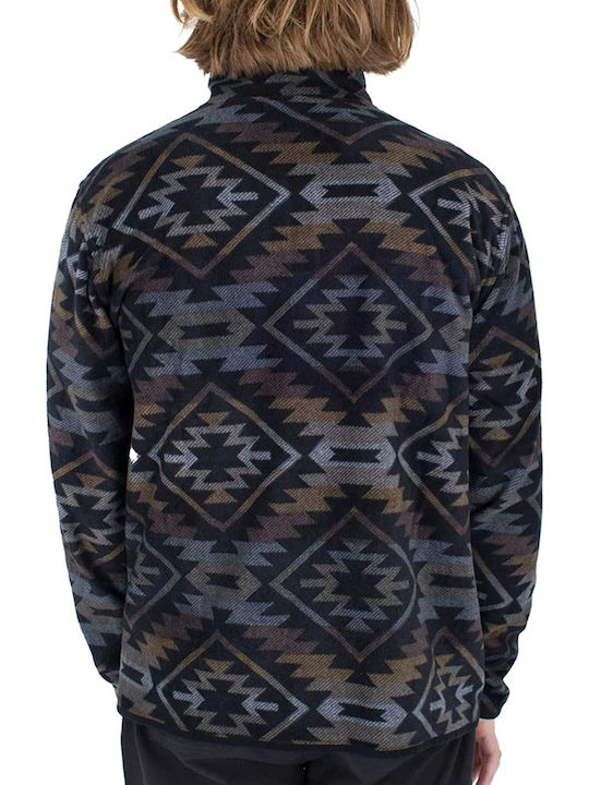 Langarm Herrenbluse Schwarz