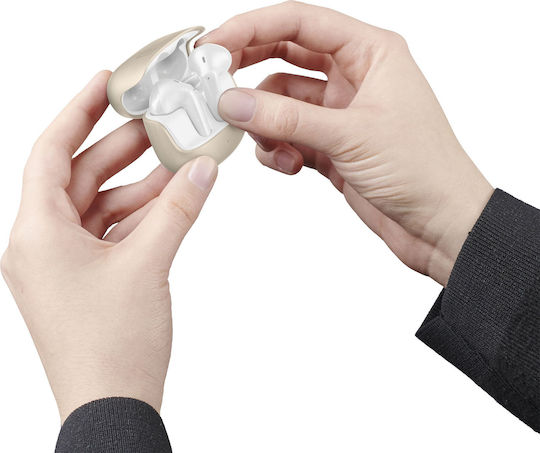 Cellular Line Earbud In-ear Casti Bluetooth Handsfree cu Husă de Încărcare Aurii