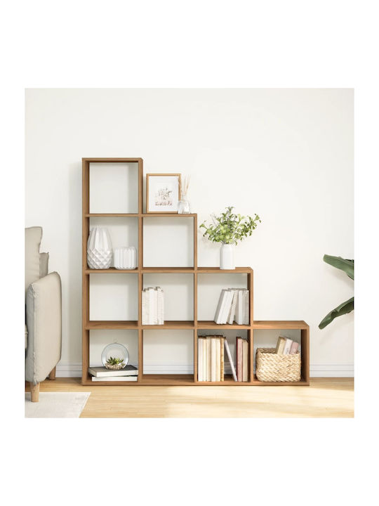artesanische Braune Eichenbibliothek 131.5x29x131.5cm