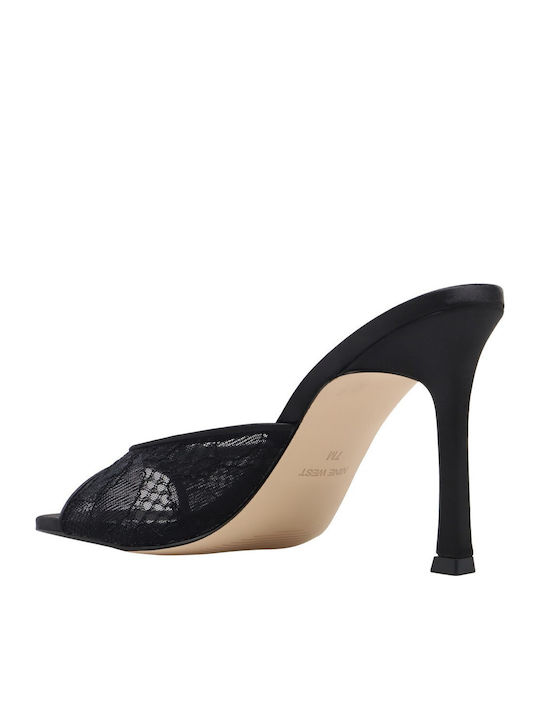 Mules With Low Heel In Black Colour