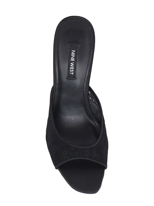 Mules With Low Heel In Black Colour
