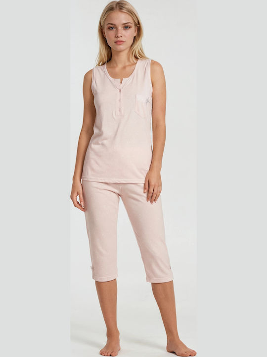 Pink Label Καλοκαιρινό Γυναικείο Σετ Πιτζάμας Pink Label Καλοκαιρινό Γυναικείο Σετ Πιτζάμας