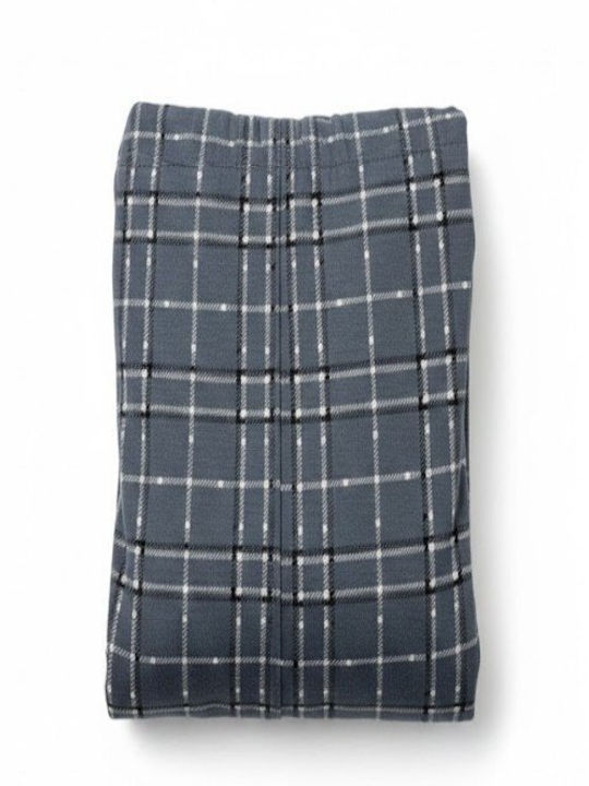 Soccus Soccus Herrenpyjamas Winter Karierte Grau Herrenpyjamas