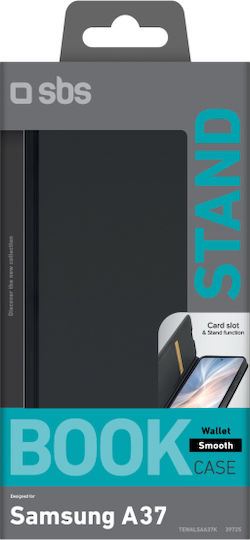 SBS Smooth Silicone Wallet Black Galaxy A37