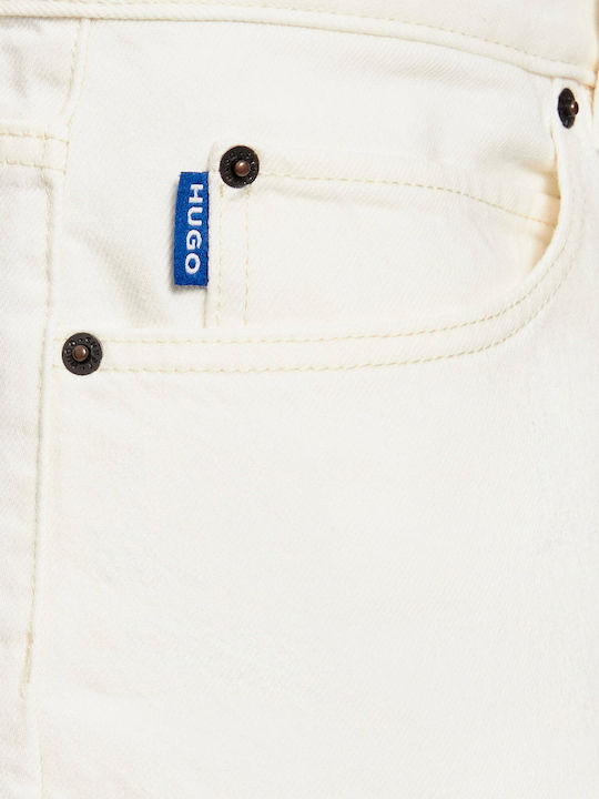 Herren Shorts Denim Creme