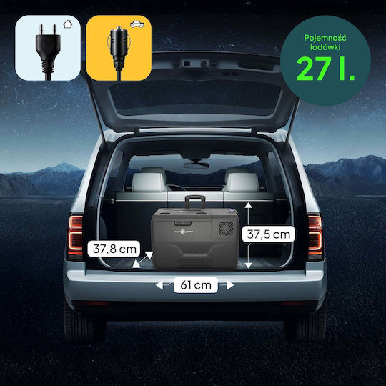 Peme Expedition 30 Φορητό Ψυγείο 27lt 12V / 24V Μαύρο