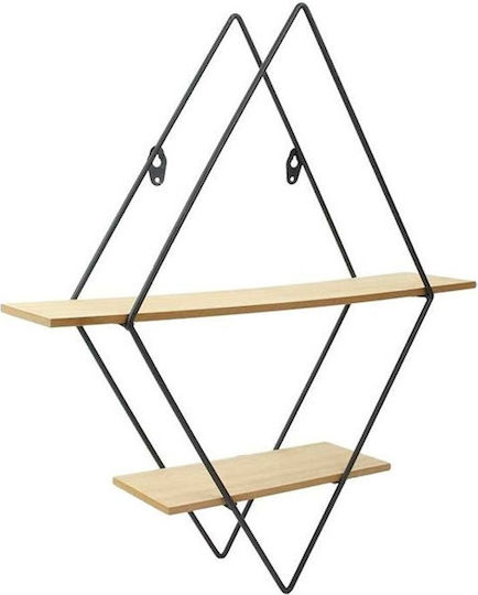 Ράφι 40x10x46εκ. Φυσικό - Μαύρο Ράφι 40x10x46εκ. Φυσικό - Μαύρο