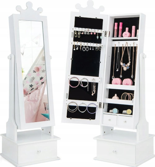 Costway Kids Room Decor Accessories Made of White Wood