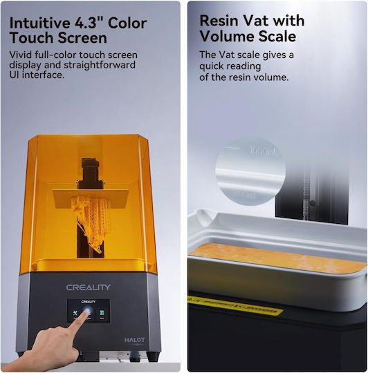 Creality3D Halot Play Standalone 3D Printer Resin with USB Wi-Fi Connectivity