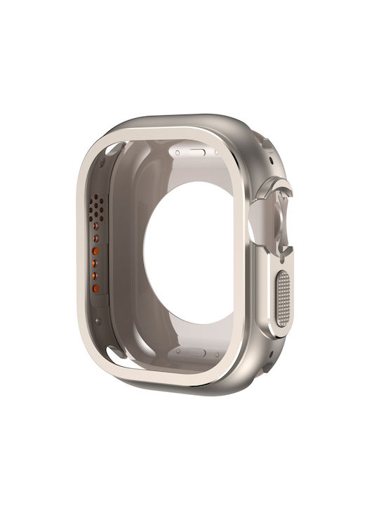 Metallic Case in Silver Color for Apple Watch Ultra 3 Ultra 2 Ultra 49mm