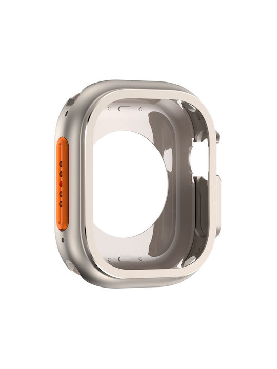 Metallic Case in Silver Color for Apple Watch Ultra 3 Ultra 2 Ultra 49mm
