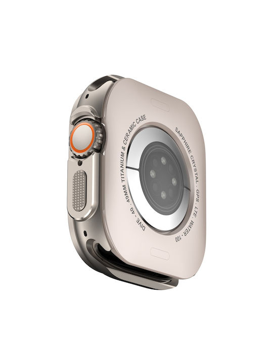 Metallic Case in Silver Color for Apple Watch Ultra 3 Ultra 2 Ultra 49mm