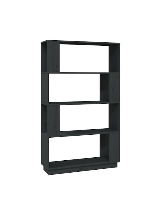 Bibliothek Grau 80x25x132cm