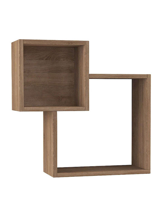 Ράφι Τοίχου Elendra Μπεζ 57.5x20x57.5εκ.