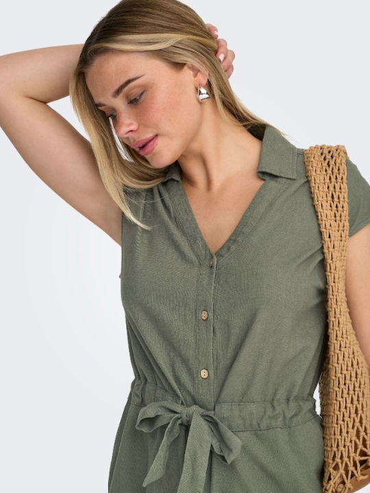 Women's Olive Jumpsuit