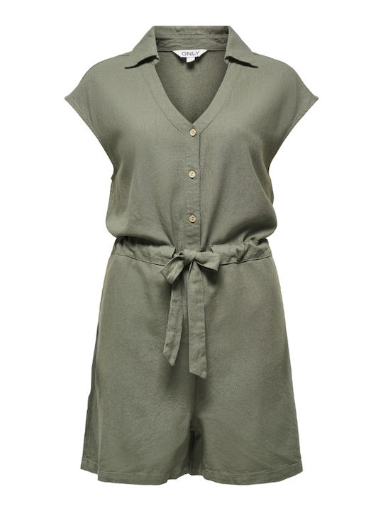 Women's Olive Jumpsuit