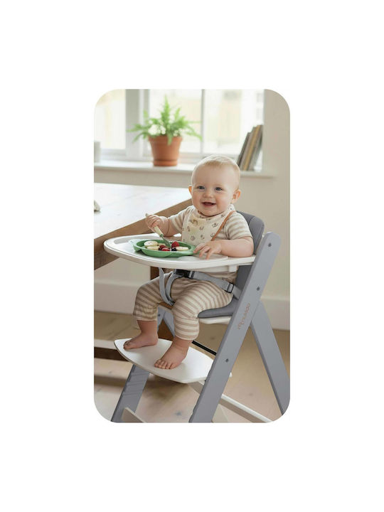 Nukido Nelo Baby Highchair with Adjustable Height White
