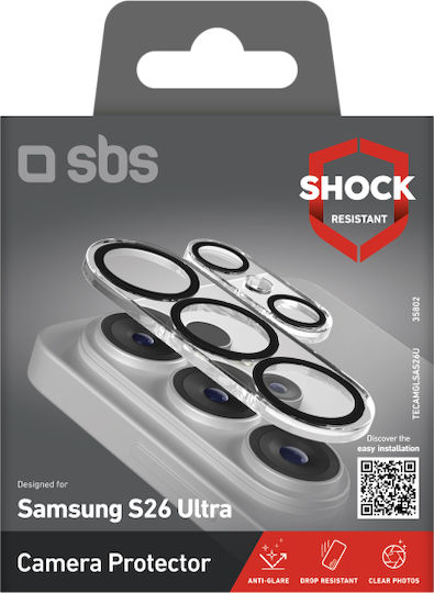 SBS Camera Protection Tempered Glass Black for Samsung Galaxy S26 Ultra