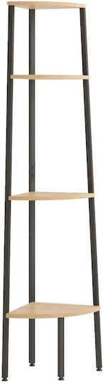 Corner Bookcase Beige 45.5x31.5x150 cm Corner Bookcase Beige 45.5x31.5x150 cm