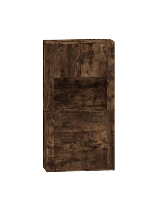 Ντουλάπι Δαπέδου Καπνιστή Δρυς 80x33x80εκ.