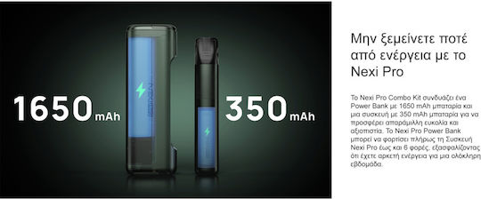 Aspire Nexi Pro Pod Kit 2ml με Ενσωματωμένη Μπαταρία 1650mAh Silver
