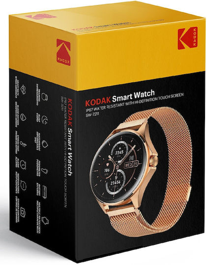 Kodak SW-7211 43mm Smartwatch with SIM and Heart Rate Monitor (Rose Gold)