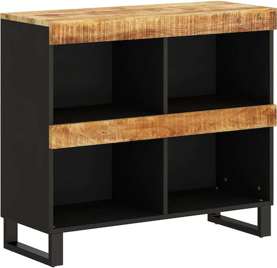 Βιβλιοθήκη Μαύρη 85x33x75εκ.