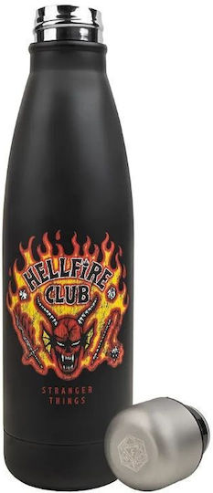 Distrineo Stranger Things - Hellfire Lives Μεταλλικό Μπουκάλι (500ml) Παιδικό Παγούρι Ανοξείδωτο 500ml