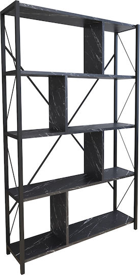 Βιβλιοθήκη Juma Μαύρη 90x26x150εκ. Βιβλιοθήκη Juma Μαύρη 90x26x150εκ.