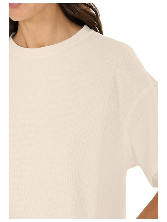 Damen T-Shirt Beige