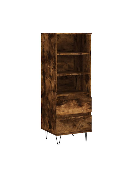 Βιβλιοθήκη Καπνιστή Δρυς 40x36x110εκ.