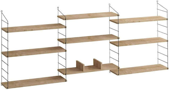 Laba Wall Shelf 216x20x85cm Oak Laba Wall Shelf 216x20x85cm Oak