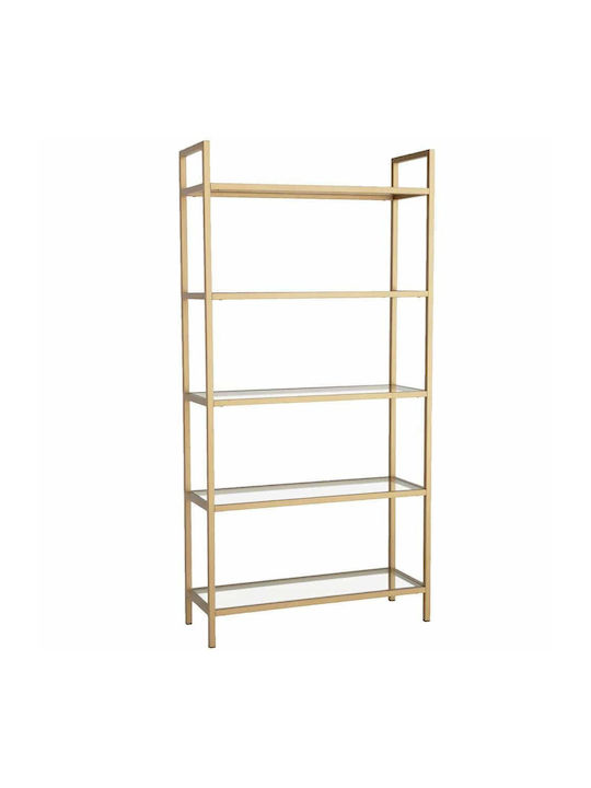 Bibliothek Gold 80x30x165cm