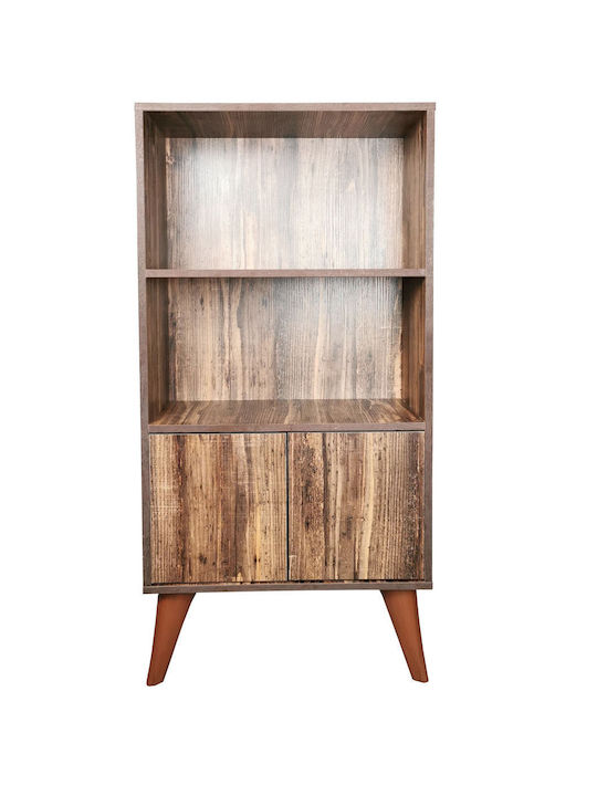 Βιβλιοθήκη Retro Brown 60x30x120εκ.