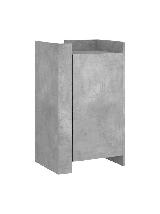 Wall Mount Living Room Cabinet Made of Particle Board Grey 45x35x75cm