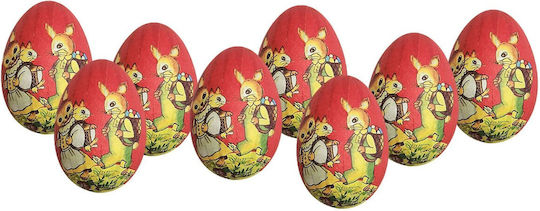 Σετ Αυγα Κοκκινα Με Λαγο 9 Τεμ 6cm Bunny S 932095