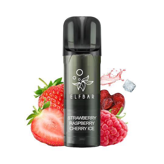 Elf Bar Ηλεκτρονικό Τσιγάρο μιας Χρήσης Strawberry Ice 2ml 20mg Κόκκινο