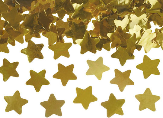 Stars Confetti Cannon Gold