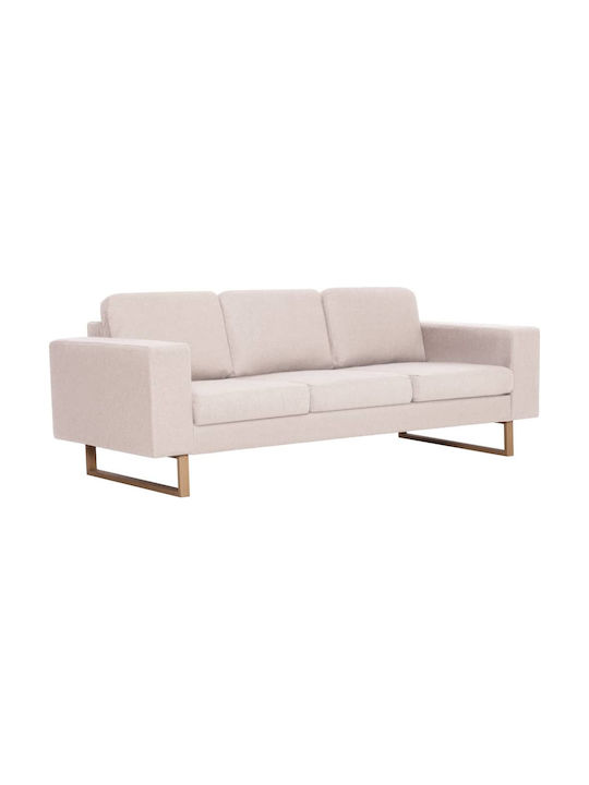 Canapea Cu Trei Locuri Ecru 200x82x75cm