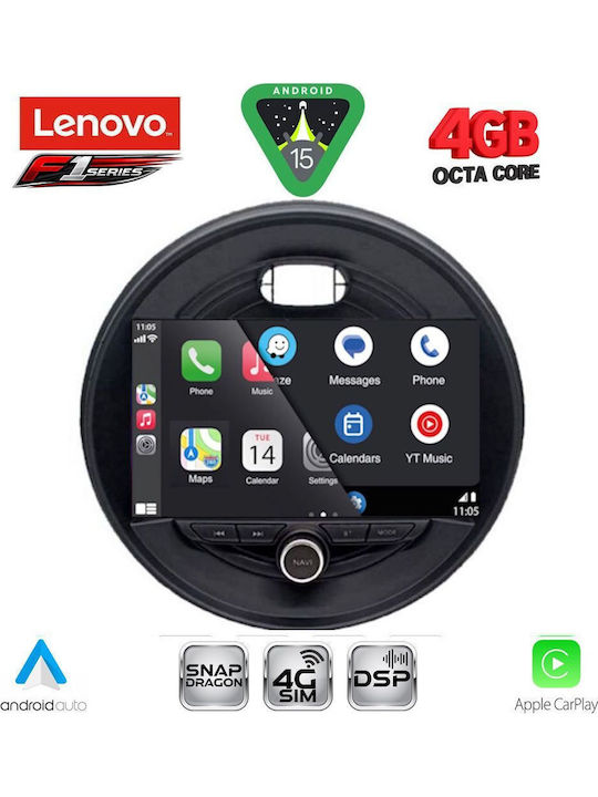 Lenovo Lenovo Auto-Audiosystem für Mini Cooper Clubman Straßenkreuzer Landsmann 2014-2019 mit Touchscreen 9 Zoll Bluetooth USB WiFi GPS Apple CarPlay Android Auto