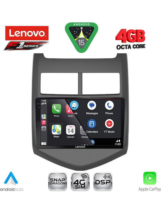Lenovo Lenovo Auto-Audiosystem Für Chevrolet Aveo 2011-2014 Mit Touchscreen 9" Bluetooth USB WiFi GPS Apple CarPlay Android Auto
