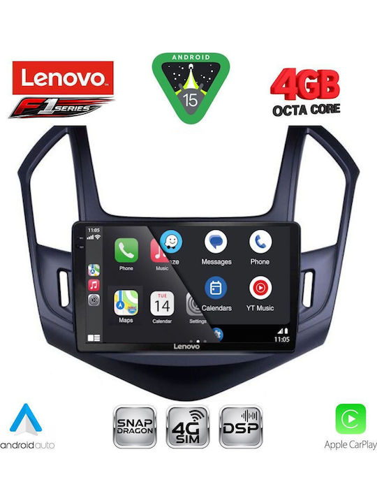 Lenovo Car Audio System for Chevrolet Cruze 2013-2015 Bluetooth USB WiFi GPS Apple CarPlay Android Auto with 9" Touch Screen